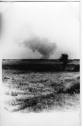 A view of the death camp in Treblinka. Visible smoke above the camp. (IPN)